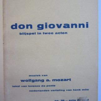 Don Giovanni. blijspel in twee acten