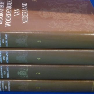 Biografisch woordenboek van Nederland 4 delen