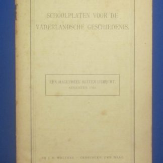 Schoolplaten voor de Vaderlandsche geschiedenis. Een Hagepreek buiten Utrecht. Augustus 1566