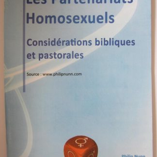 Les Partenariats Homosexuels Considérations bibliques et pastorales