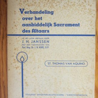 Verhandeling over het aanbiddelijk Sacrament des Altaars