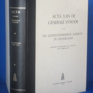 Acta van de Generale Synode van de Gereformeerde Kerken in Nederland gehouden te Hoogeveen van 15 april 1969 tot 25 februari 1970