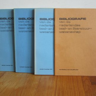 De bibliografie van de nederlandse taal- en literatuur- wetenschap