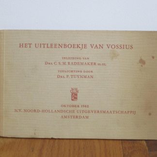 Het uitleenboekje van vossius