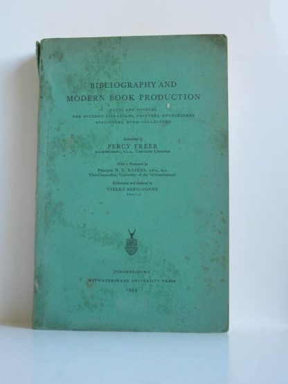 Bibliography and modern book production