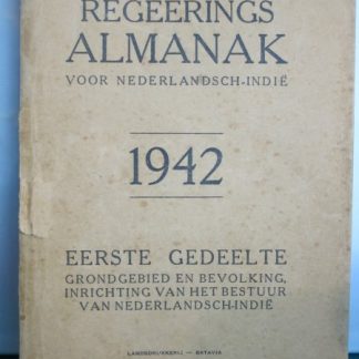 Regeerings Almanak voor Nederlandsch - Indië 1942