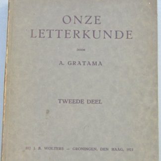 Onze letterkunde
