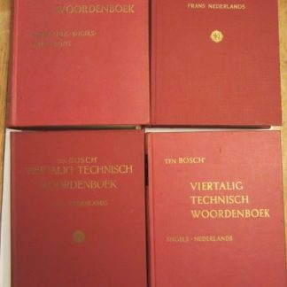 Ten Bosch Viertalig technisch woordenboek 4 delen