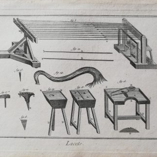 Dennis Diderot & Jean le Rond d'Alembert - Encyclopédie ou dictionnaire raisonné des sciences, des arts et des métiers - Lacets - kopervragure